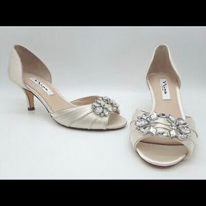Nina Charisa Open Toe Pump Size 8 M